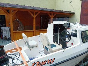 Kajutovy člun 430+Mercury big foot 30efi4T+přívěs - 4