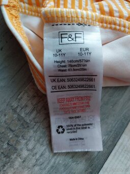 Dívčí plavky 146 F&F se sukní - 4