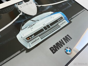 ORIGINÁL BMW plakát v rámu A1 BMW M1 a CONCORDE - 4