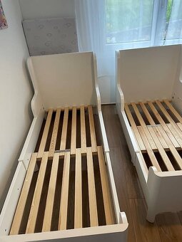 Prodám dvě rostoucí dětské postele 80cm x 200cm - 4