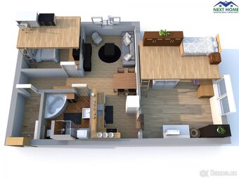Prodej atypický byt, cihla, podkroví 3+1, OV, 70,3 m2, ul. - 4