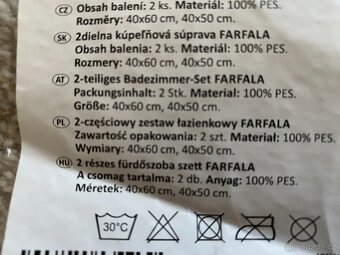Nová sada koupelných předložek - 2 ks - 4