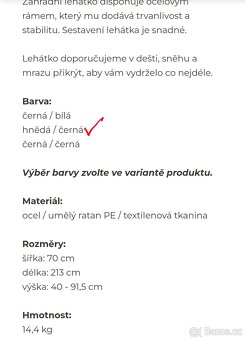 Ratanové lehátko - 4