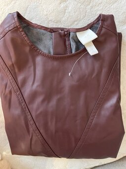 Burgundy šaty, hm, velikost 36 - 4