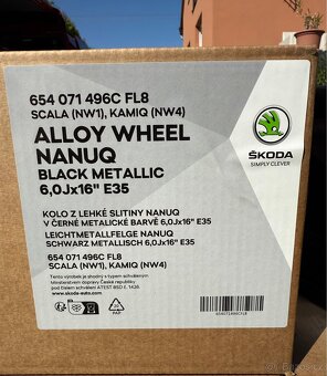 🛞Alu kola Škoda Nanuq 16” Scala, Kamiq 5x100 - 4