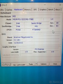 Deska s.1155 mATX MSI H61M-P31 (G3) - Intel H61 VGA DVI - 4