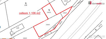 prodej stavebního pozemku 1.106 m2, ul. Za dálnicí, Praha 5 - 4