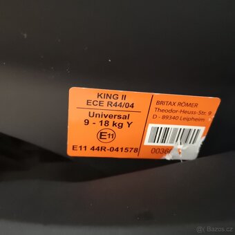 Autosedačka Britax Römer King II (9-18kg) - 4
