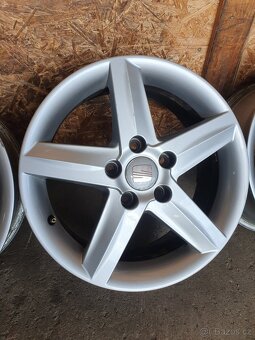 5 x 112 r 16 alu kola disky elektrony liťáky originál Seat - 4