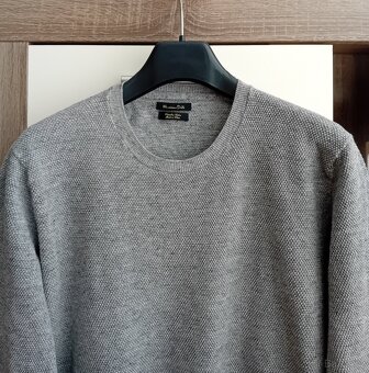 Massimo Dutti pánský lehký svetr vel. M/L 100% bavlna - 4
