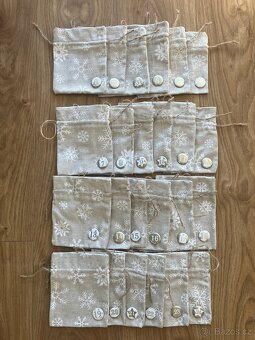 Adventní šitý pytlíčkový kalendář - 4