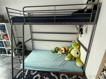 Dětská - patrová kovová postel - IKEA - 4
