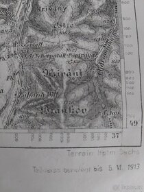 Stará vojenská mapa r. 1913 Ružomberok (Rosenberg und Rutka) - 4