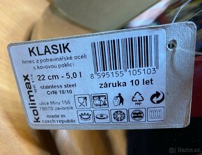 Hrnec Kolimax Klasik 22cm, objem 5l /NOVÝ/ - 4