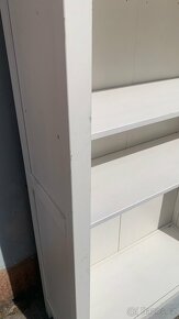 Ikea knihovna hemnes masiv bílé mořidlo ODŘENÁ - 4