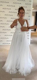 ADINA svatební šaty s korunkou - 4