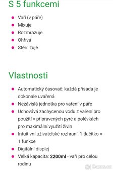 Babymoův multifunkční přístroj Nutribaby++Industrial grey. - 4