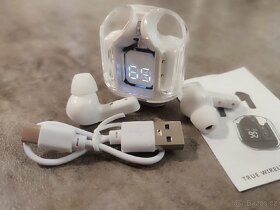 Nová bílá Bluetooth bezdrátové sluchátka - 4