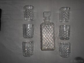 Whisky souprava. 70. léta. Karafa se zabroušeným hrdlem - 4