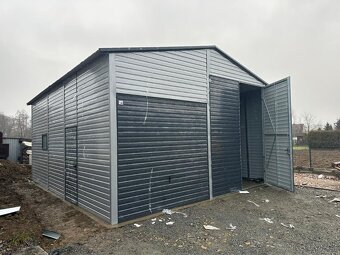 Plechová garáž 6,5x7m - 4
