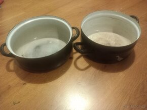 Smaltované hrnce,signovany, cena za vse - 4