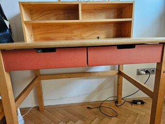 2x masivní psací stůl Mário 100 cm - 4