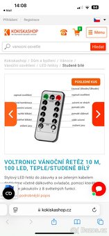 VÁNOČNÍ ŘETĚZ, 10 M, 100 LED, TEPLE/STUDENĚ BÍLÝ - 4