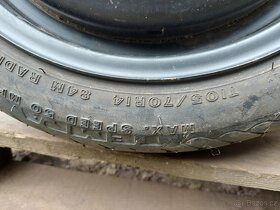 4x100 R14  Rezerva Dojezdové kolo - 4