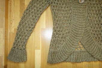 Dámský svetr/ svetřík se šálovým límcem vel. M - 4