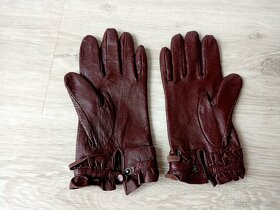 Skoro nové kožené rukavice - 4
