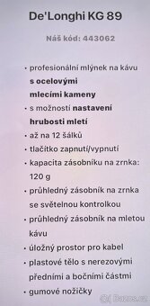 Mlýnek kávy DéLonghi - 4