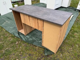 Stůl psací se šuplíku a skříňkou 138x60x76 - 4