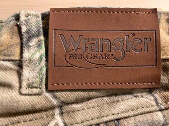 lovecké kalhoty Vintage Wrangler Pro Gear Camo džíny - 4