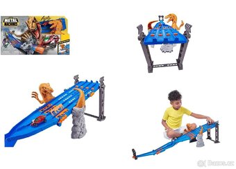 Autodráha T-REX Attack od ZURU Metal Machines nová - 4