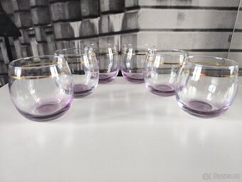 Sada 6-ti ks starožitných skleniček - 4