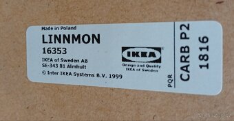 bily stul ikea linnmon adils 150 x 75, vyska 74 - 4
