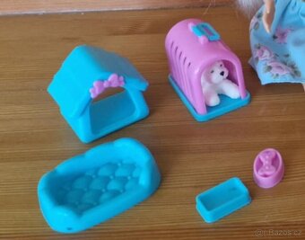 BARBIE S MIMINKY, KOČÁRKEM, PES S BOUDOU, NOVÉ, PC 800KČ - 4