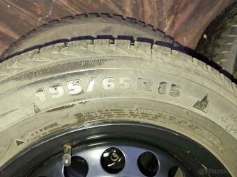 Zimní pneumatiky na plechových discích 195/65R15 - 4