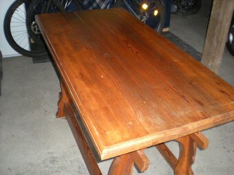 stůl,borovice, masiv - 4