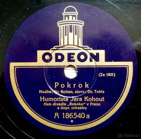 Jára Kohout – starožitná šelaková gramodeska z roku 1928 - 4