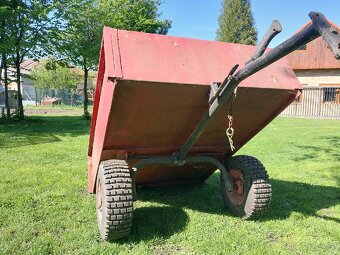 Vozík VARES. Za malotraktor nebo za sekací traktor. - 4