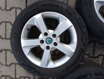 ALU LITÁ KOLA ŠKODA OCTAVIA II,III 16",5x112mm,205/55/16. - 4