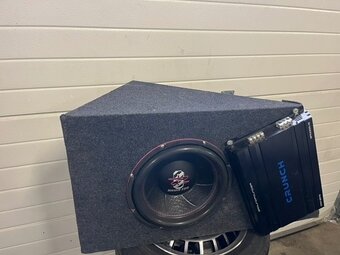SUBWOOFER GROUND ZERO VČ. ZESILOVAČE CRUNCH - 4