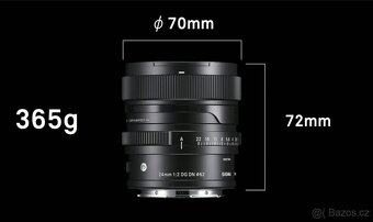 Nová: SIGMA 24 mm f/2 DG Contemporary pro L-mount černý - 4