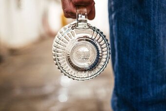 Budvar - pivni sklo, sklenice 0,5L Rony Plesl - 4