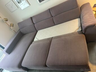 Rozkladací gauc/ barva šedá -rezervace - 4