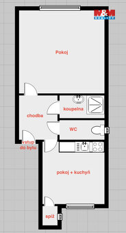 Pronájem bytu 2+kk, 46 m², Ostrava, ul. Hudební - 4