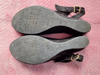 Kožené boty na klínku Högl - 4