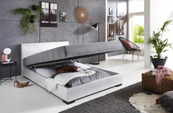 AKCE Postel 140x200 bílá / černá VÍCE KS NOVÝ - 4