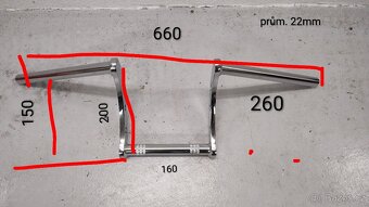 Řídítka chopper 22 mm - 4